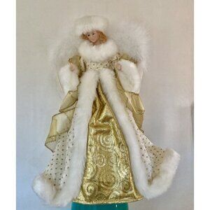 Vintage Angel Tree Topper Or Stand Alone Tabletop Decoration 13” High